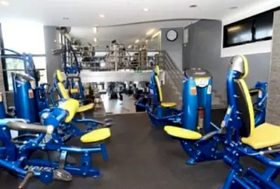 gym equipment stairs view