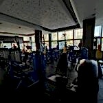 Legs press machine downstairs