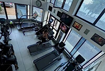 Downstairs cardio from above